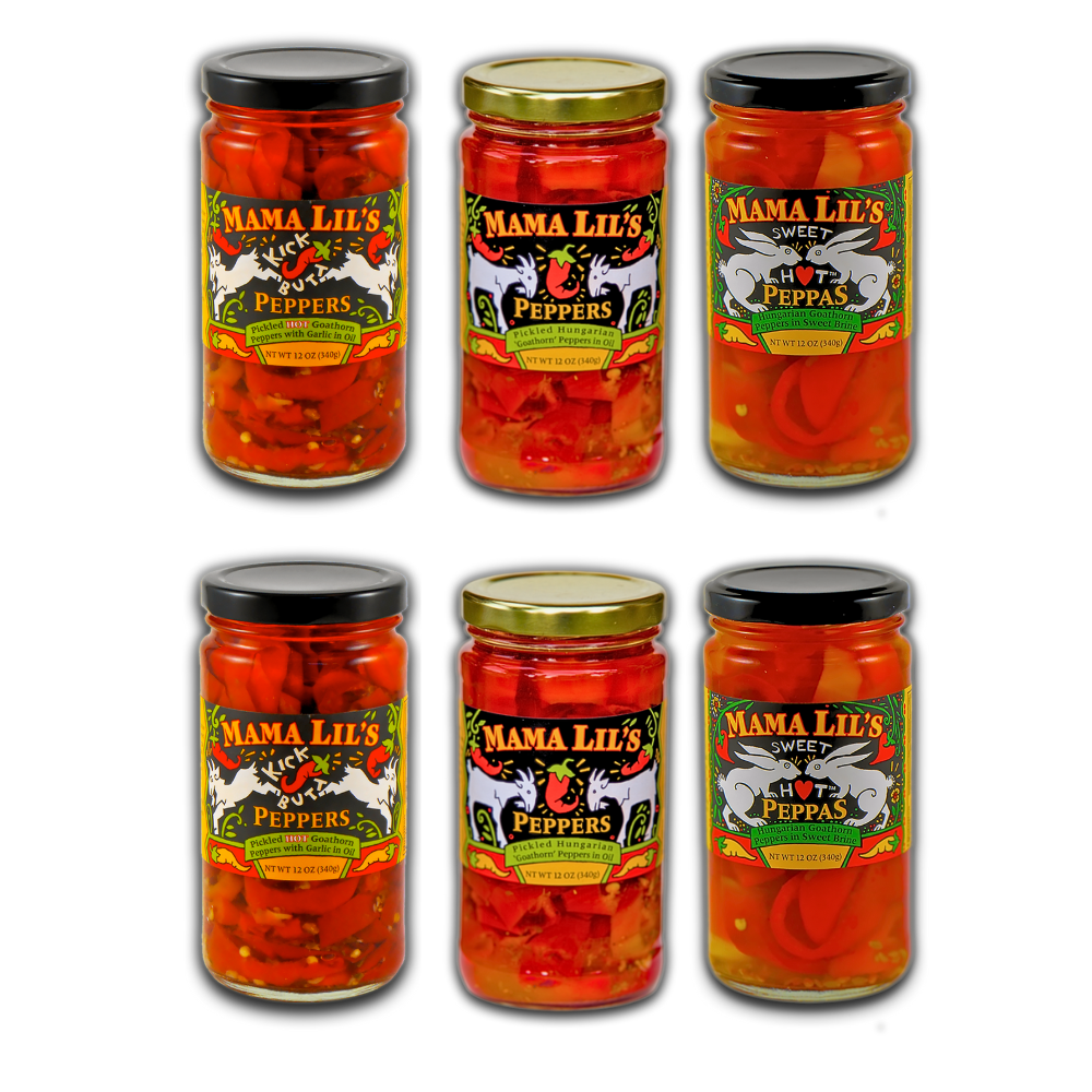 Mama Lil's Pickled Pepper Variety - 12oz.