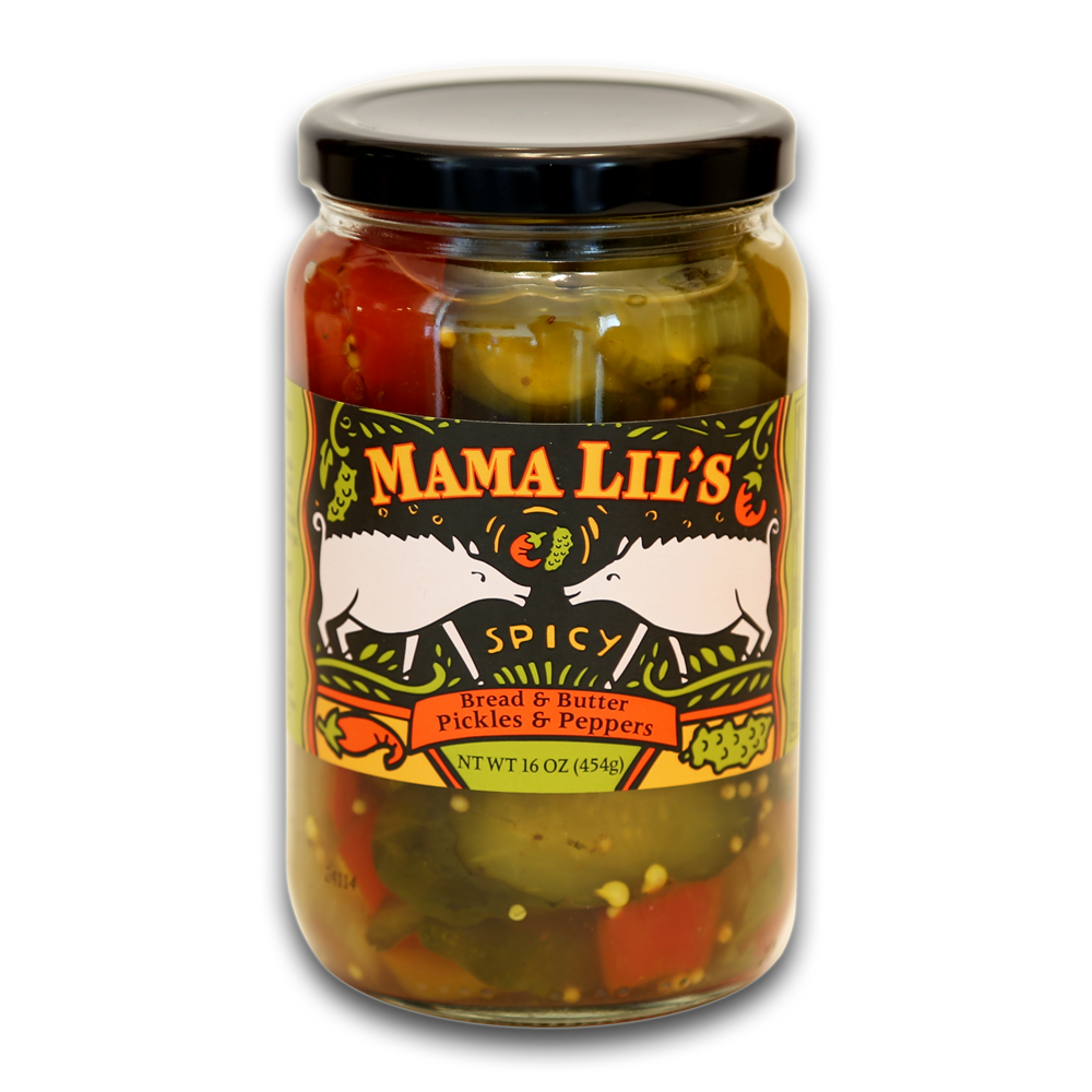 Mama Lil's Bread & Butter Pickles and Peppers - 16oz.