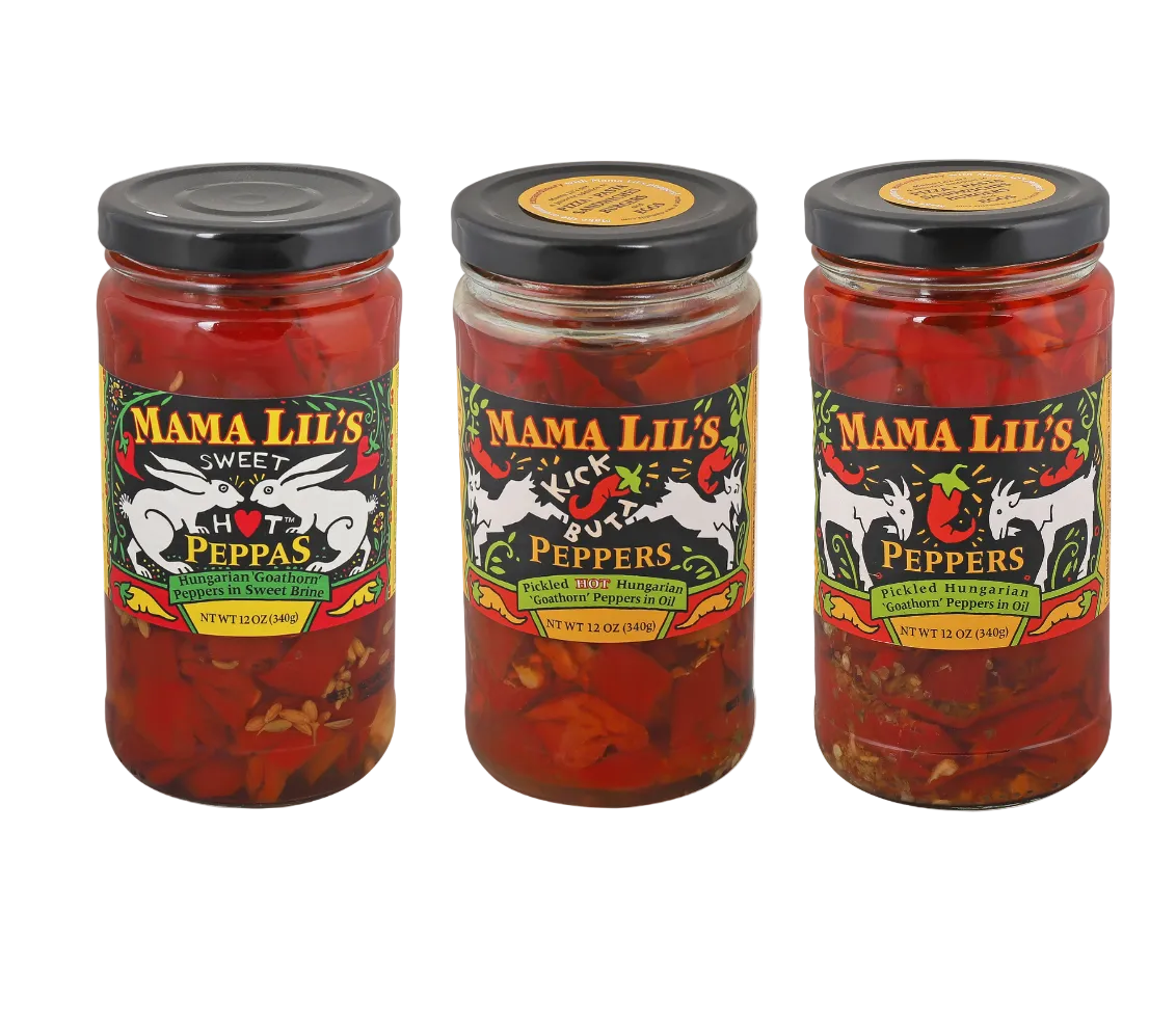 Mama Lil's Pickled Pepper Variety - 12oz.