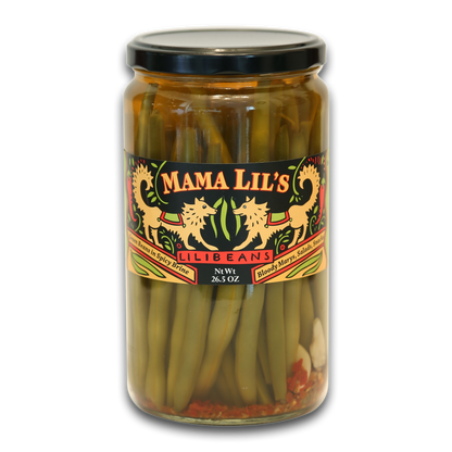 Mama Lil's Pickled Green Beans - 26.5oz. 6-pack