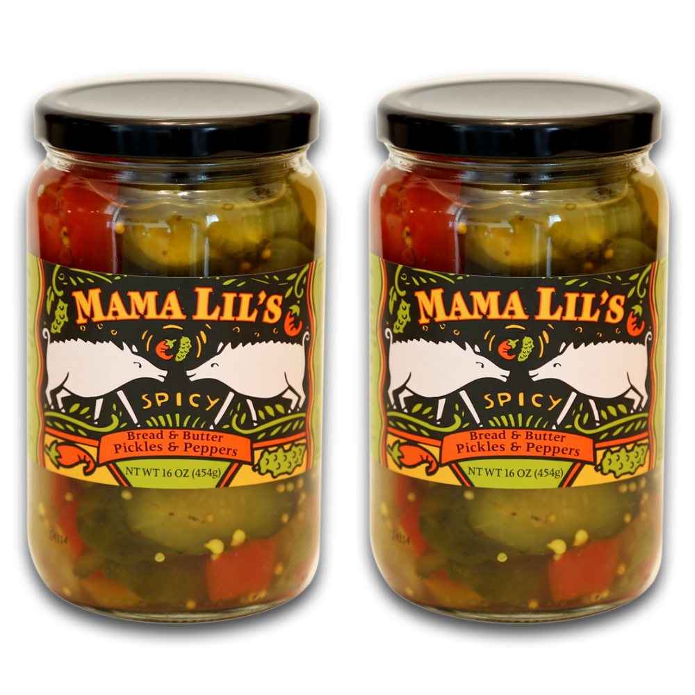 Mama Lil's Bread & Butter Pickles and Peppers - 16oz.