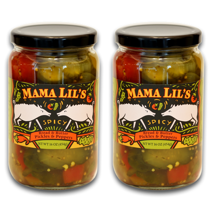 Mama Lil's Bread & Butter Pickles and Peppers - 16oz.