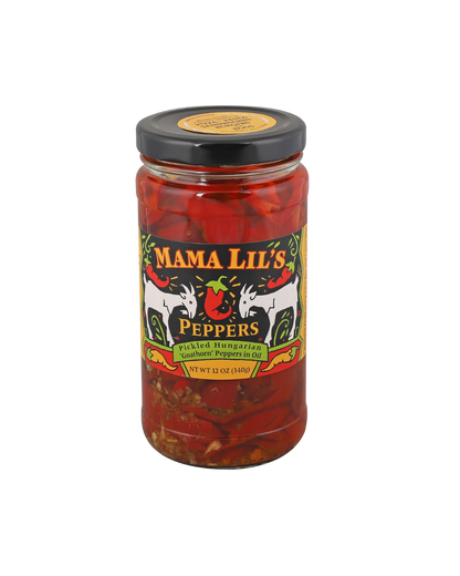 Mama Lil's Mildly Spicy Peppers in Oil (Original) - 12oz.