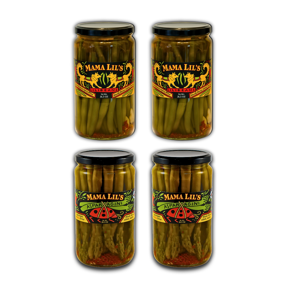 Mama Lil's Pickled Asparagini & Green Bean Variety Pack - 26.5oz