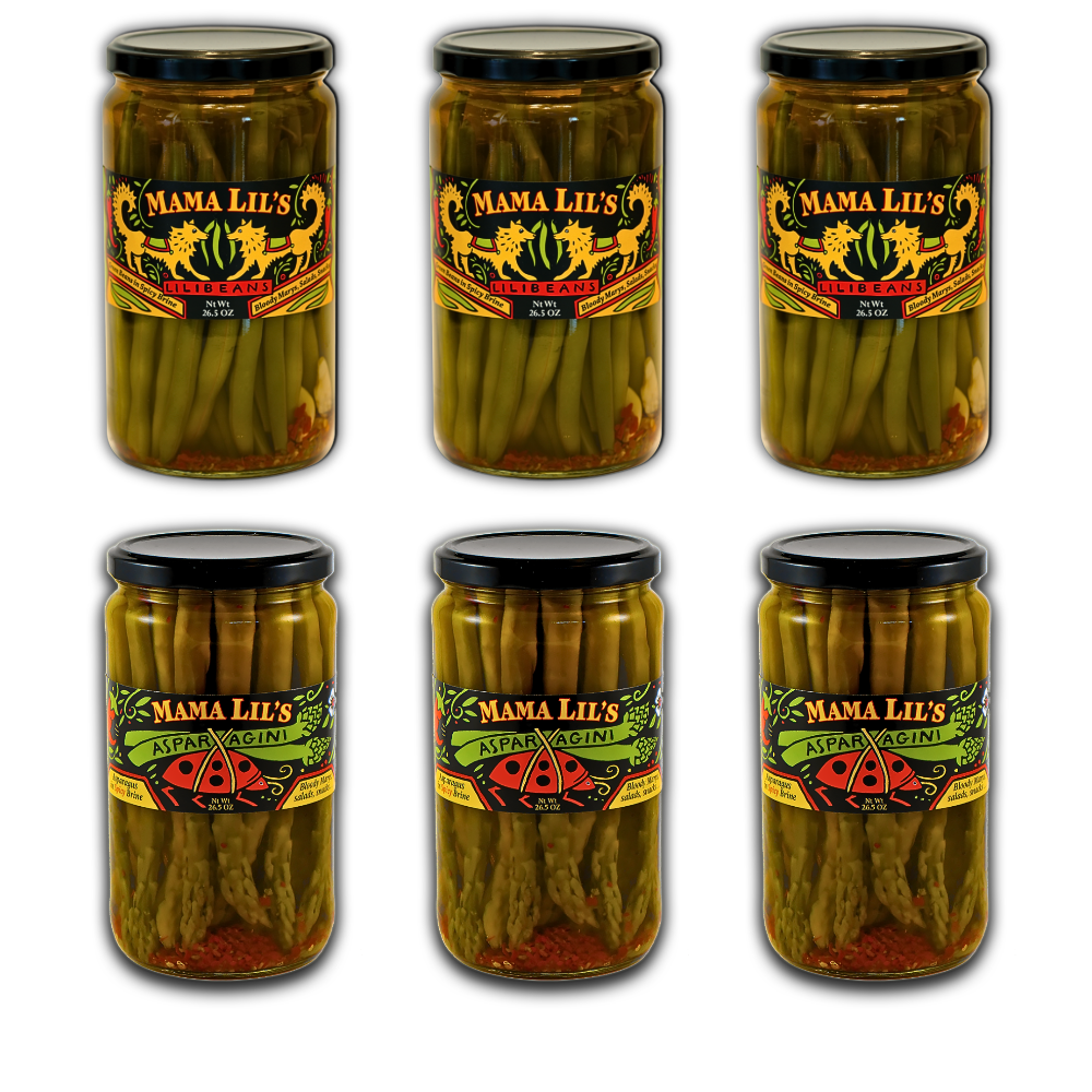 Mama Lil's Pickled Asparagini & Green Bean Variety Pack - 26.5oz