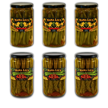 Mama Lil's Pickled Asparagini & Green Bean Variety Pack - 26.5oz