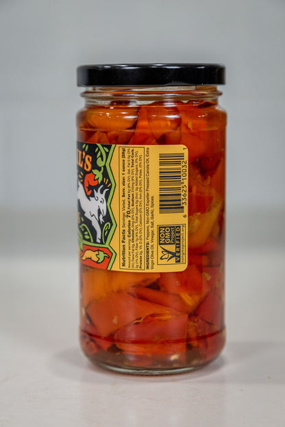 Mama Lil's Kick Butt Peppers in Oil (Spicy) - 12oz. 6-pack