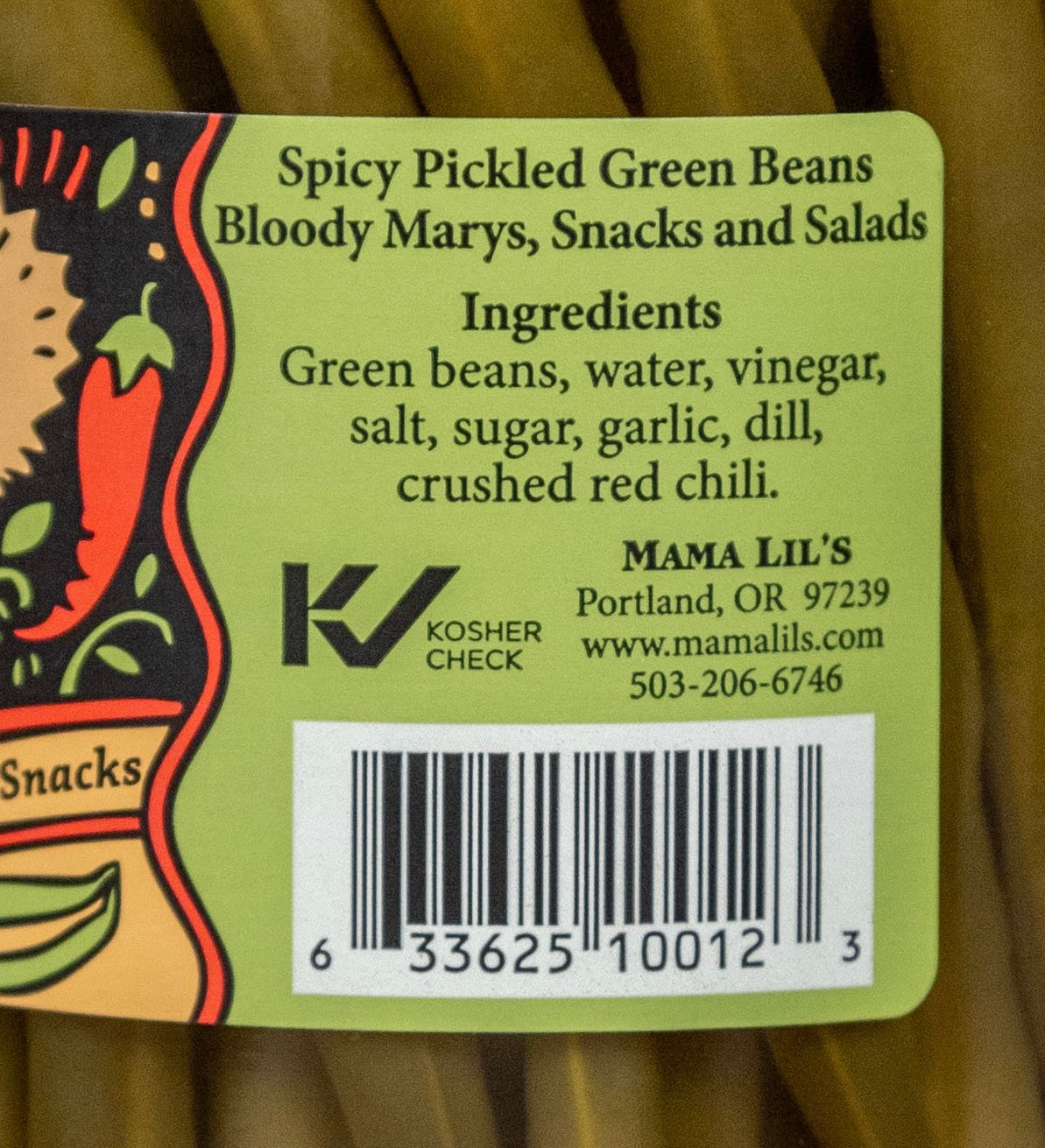Mama Lil's Pickled Green Beans - 26.5oz. 4-pack