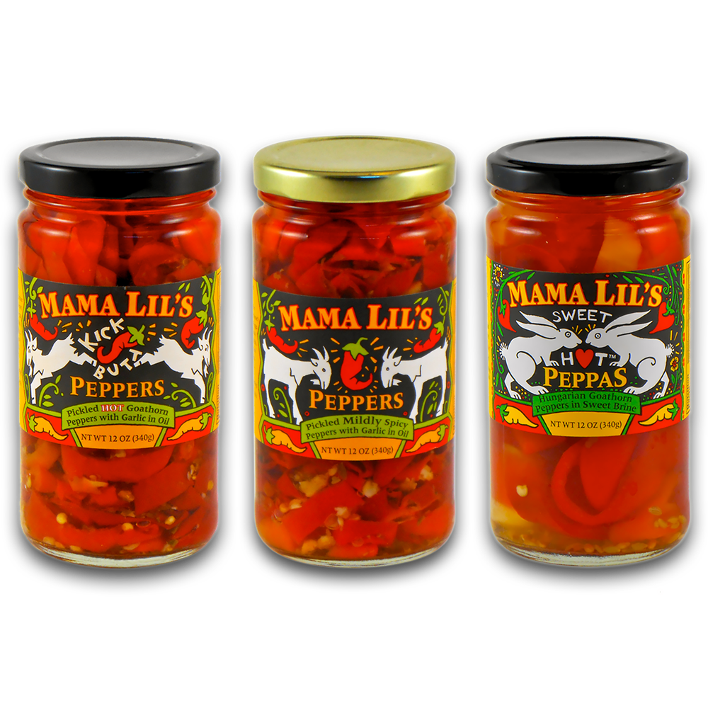 Mama Lil's Pickled Pepper Variety - 12oz. 6-pack