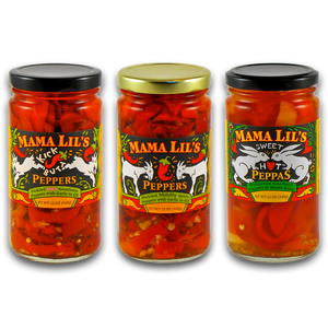 Mama Lil's Pickled Peppers Variety - 12oz. 6-pack