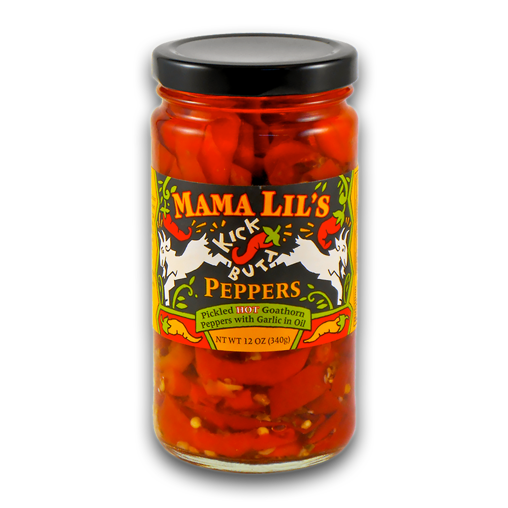 Mama Lil's Sweet Hot Pickled Peppers - 12oz. 6-pack